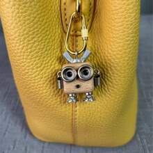 1件创意背包/汽车装饰DIY手工朋克木质金属机器人挂件小礼物，批发挂饰，可爱酷炫玩具，背包/汽车配件，节日/生日礼物 - 彩色 - 查看 9