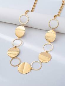 Bohemian Style Sequins Exquisite Minimalist Women's Round Splicing/Square Pendant Chain Waist Chain - Matched With Skirt Pants Chain Accessories - Beach Vacation Party Matching (No Gift Box) - Waist Chain - View 3