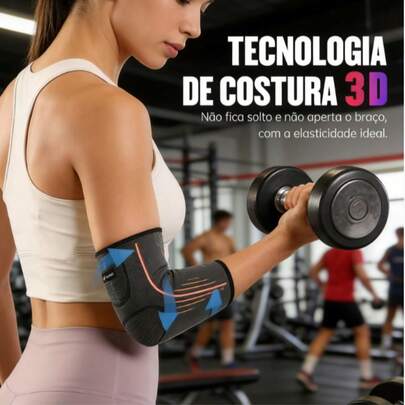 Cotoveleira elástica compressão ortopédica para esporte academia crossfit Fitness