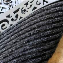 semicircular Tapete De Bienvenida Antideslizante(75x45 Cm)Tapete De Entrada Hecho DeGoma Super Resistente Para Raspar LaSuciedad De Los Zapatos-TapeteDecorativo De Secado RápidoA - 75*45 cm - Ver 5