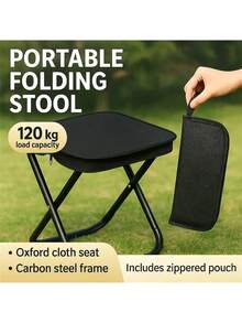 Folding Travel Chair - Compact Sturdy Seat For Adults, Supports Up To 330 Lbs, Great For Camping, Fishing And Outdoor Use, Easy Setup, Stable And Wobble-Free, Camping Chair | Compact Chair | Durable Structure, Camping Gear