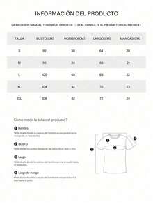 Camiseta mujer cuello redondo y manga corta. Estilo casual con estampados modernos y cómodos. Para mujeres y hombres, estilo pareja, camiseta de manga corta con estampado de moda - Negro - Ver 5