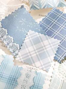 30张/包 INS风格图案剪贴簿纸，DIY装饰工艺纸，节日礼物，手工拼贴材料，个性化剪贴簿规划创意学校文具用品 - 白色 - 查看 6