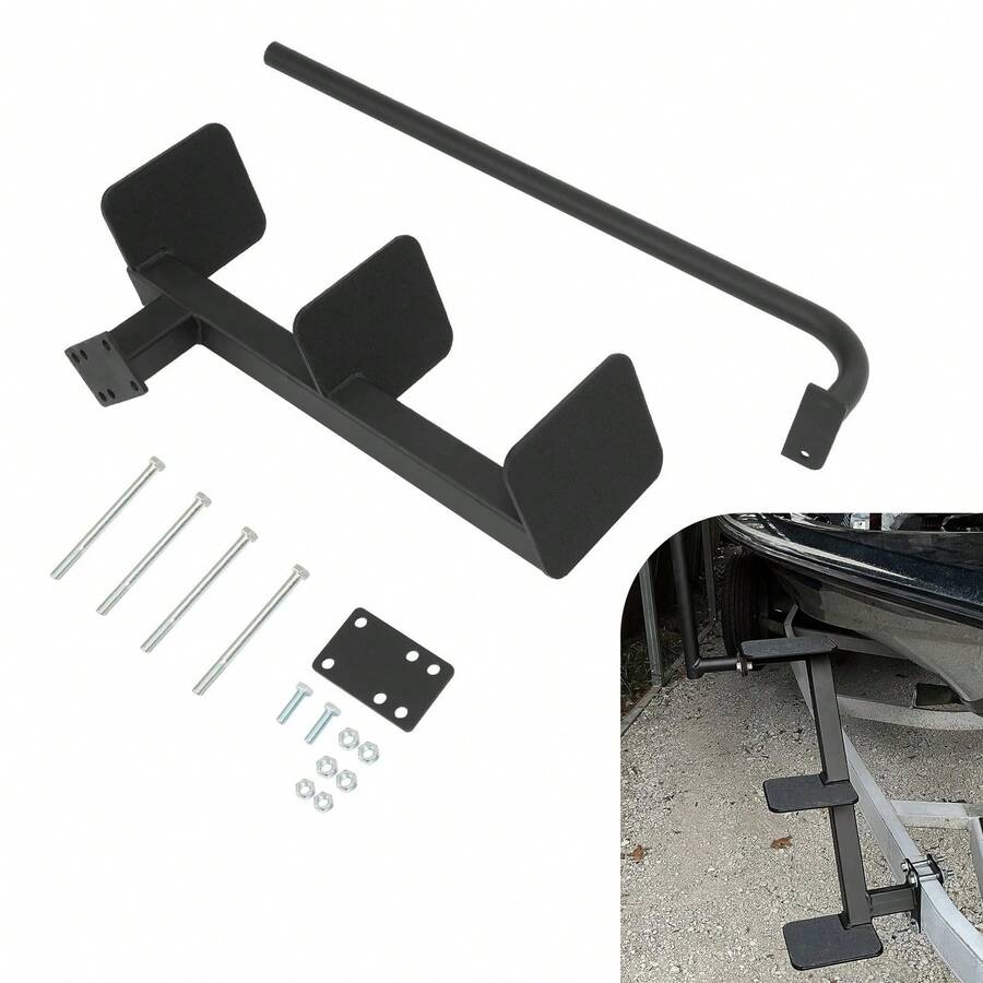 Boat Trailer Steps 3-Step Ladder 460 Lbs Side Mount Trailer Step For Universal - Default - View 1