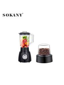 SOKANY185 Multi-Function Juicer, Fresh Juice Maker. Equipped With Grinding Cup, 2-In-1 Blending & Grinding Function. Two-Speed Adjustable Temperature Control, Powerful Motor, 1.6L Large Capacity. Suitable For Juicer/Cooking Machine/Food Supplement Machine/Ice Crusher/Coffee Bean Grinder.