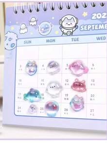 Adesivos de Cristal Brilhante em Desenho Animado 3D, Adesivos Gravados Fofos, Adesivos Decorativos de Diamante, Adesivos 3D de Relevo em Desenho Animado Vazados, Adesivos Realçados Divertidos para Capa de Celular, Conta Manual, Universal, Decoração de Festa, Pequeno Presente, Brinquedo, Decoração de Celular, Tablet (Alguns Estilos Podem Ter Diferenças de Cor e Serão Enviados Aleatoriamente) - Multicolorido - Visão 6