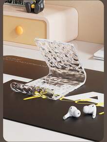 Acrylic Minimalist Desk Phone Stand, Convenient Office Desktop Phone Holder