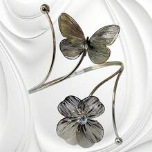Gold Plated Forearm Bracelet - SILVER 04 - View 1
