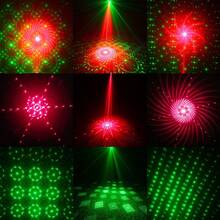 1个DJ迪斯科投影仪，迷你派对激光灯，声控RGB光束效果舞台灯，氛围灯，带遥控器，便携式设计，适用于舞台、卡拉OK、婚礼装饰、圣诞礼物、万圣节、生日小礼物