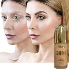 Base de maquillaje, acabado mate natural, base líquida, alta cobertura, disponible en múltiples tonos, larga duración, apta para todo tipo de pieles, fórmula ligera y no grasa, base profesional, acabado de alta definición, unifica el tono de la piel, controla la grasa, crea un aspecto natural, larga duración, ideal para el uso diario. - Carne - Ver 2