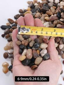 100g/200g/500g/800g Polished Colorful Pebbles For Aquarium Decoration, 6-30mm Smooth Stones Suitable For Fish Tank, Turtle Tank, Glass Container, Terrarium Landscaping. Ideal For Decorations For Ramadan, Easter, Mother's Day, Valentine's Day, Christmas, Halloween And More. Can Also Be Used For Indoor/Outdoor Plants, Vases, Planters - Multicolor - View 19