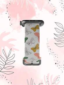 1pc Minimalist Butterfly Pattern TPU Watch Band Compatible With 38/40/41/42/44/45/49mm Ultra/SE/9/10/8/7/6/5/4/3/2/1 - Multicolor - View 6