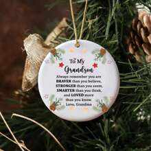 1个亚克力圆形装饰挂件，个性化装饰，节日装饰，家居装饰，新年装饰，独特节日礼物，送给家人和朋友的完美礼物