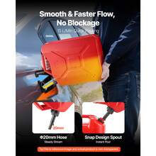 Gasoline Tank/Box - Tragbarer Kraftstofftank, 2er-pack, 5,3 Gallonen, Rot - View 4