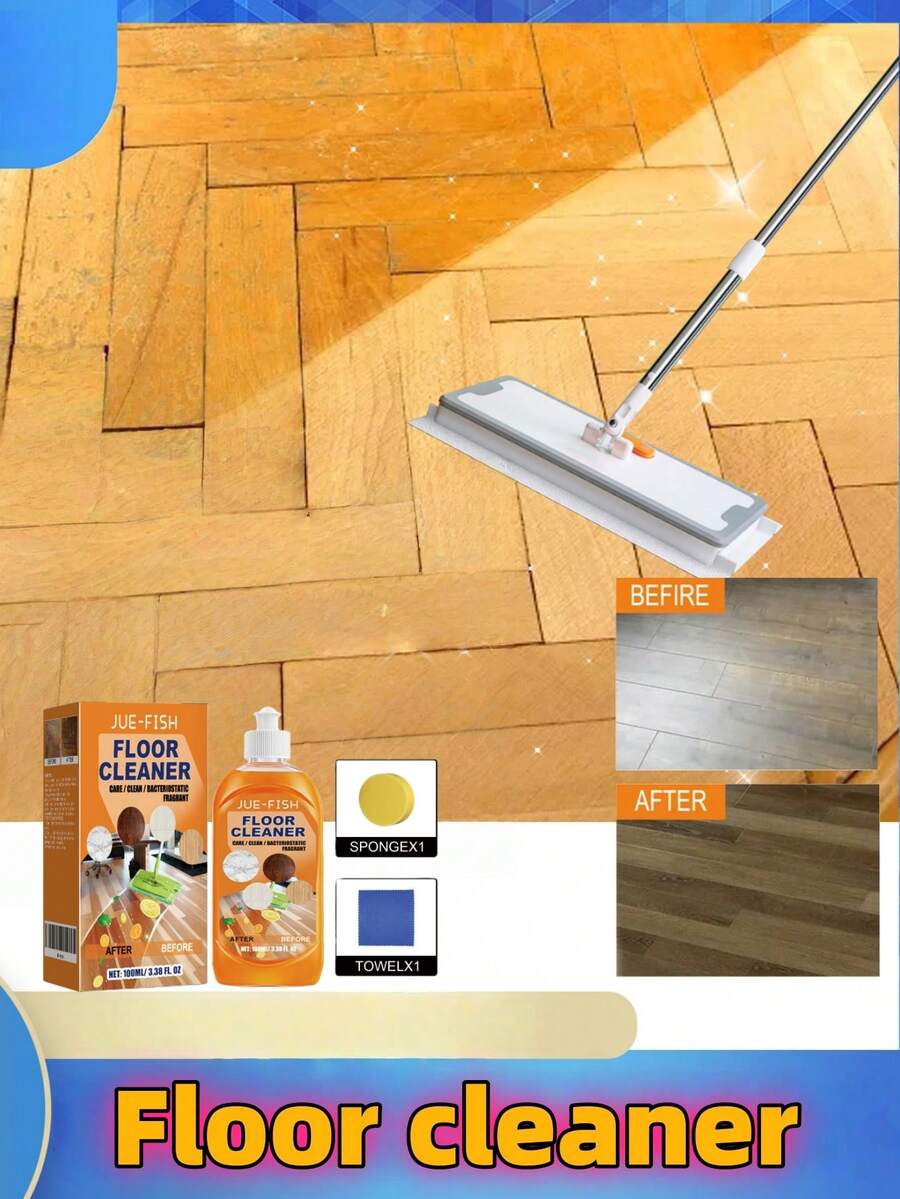 Floor Cleaner - Powerful Floor Cleaner, Polish & Shine, Removes Stains & Grime, Tile Cleaner