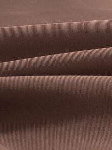 Quần short an toàn liền mạch màu cà phê cho nữ, cạp cao, mờ đục, co giãn, thoáng khí, thoải mái - Cà phê nâu - Xem 9