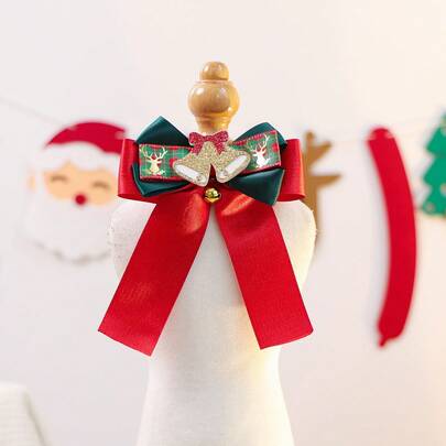 Christmas Pet Accessories Dog Cat Bow Bell Collar Bow Tie Holiday Accessories