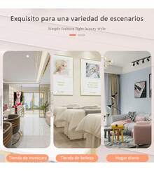 Mesa De Manicura 120cm Mármol Dorado Diseño Lujoso - Blanco - Ver 7