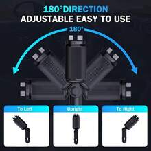 W&O Car Acessesories 66W Super Fast 4-In-1 Car Charger With Star Light Projector, Retractable 31.5" Cable, Universal Compatible With All Smartphones - Type C + Lighting - View 5