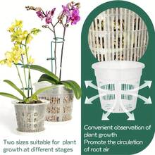 5pcs Orchid Planter Pots With Drainage Holes, Transparent Breathable Slotted Plastic Flower Pots, Suitable For Indoor And Outdoor Patio - Multicolor - View 12