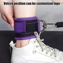 2pcs Adjustable Ankle Straps With D-Ring Support Cuffs, Padded Ankle Wraps For Leg Exercises, Breathable And Adjustable Ankle Sleeves - Multicolor - View 2