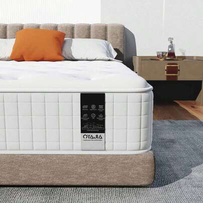 Single / Double Mattress 4FT6, Gel Memory Foam, Individually Medium Firm Pocket Sprungs Double Size Mattresses, Thickness 18cm,Orthopedic Hybrid Mattress For Back Pain Relief - 18cm / 23 Cm / 25cm Deep