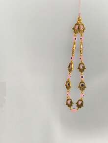 1 件合金蓝色邪眼串珠手机挂绳，适合作为送给同事的礼物 - 藍色 - 查看 10