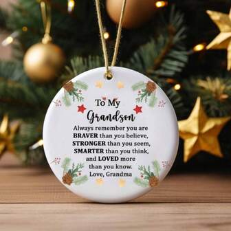 1 pieza Adorno colgante decorativo redondo de acrílico, decoración personalizada, decoración navideña, decoración del hogar, adorno de Año Nuevo, regalo navideño único, regalo perfecto para familiares y amigos