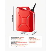 Gasoline Tank/Box - Tragbarer Kraftstofftank, 2er-pack, 5,3 Gallonen, Rot - View 7