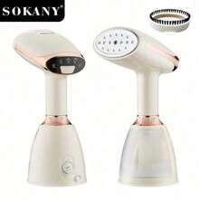 SOKANY12003 Multifunktions-Dampfbügeleisen für den Haushalt, 1500W Hochleistung, schnelles Aufheizen, 260ml großer Wassertank, 360° Bügeln, LED-Anzeige, Edelstahl-Bügelsohle, einfaches Bügeln von Kragen, Knöpfen und kleinen Bereichen, geeignet für Heim- und Geschäftsanwendung - Übersicht 6