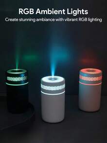 JMMO New Car Humidifier, Fine Mist Spray, Home Bedroom Aroma Diffuser Lamp, Tabletop Quiet Mist Humidifier, USB Powered, Battery-Free, Suitable For Travel, Home, Bedroom, Office And Air-Conditioned Rooms