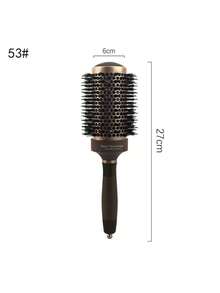 Bàn chải tóc dạng ống nhôm gốm, lông heo rừng, đệm tạo độ phồng, lược uốn và duỗi tóc, bàn chải tròn. - Nhiều màu - Xem 3