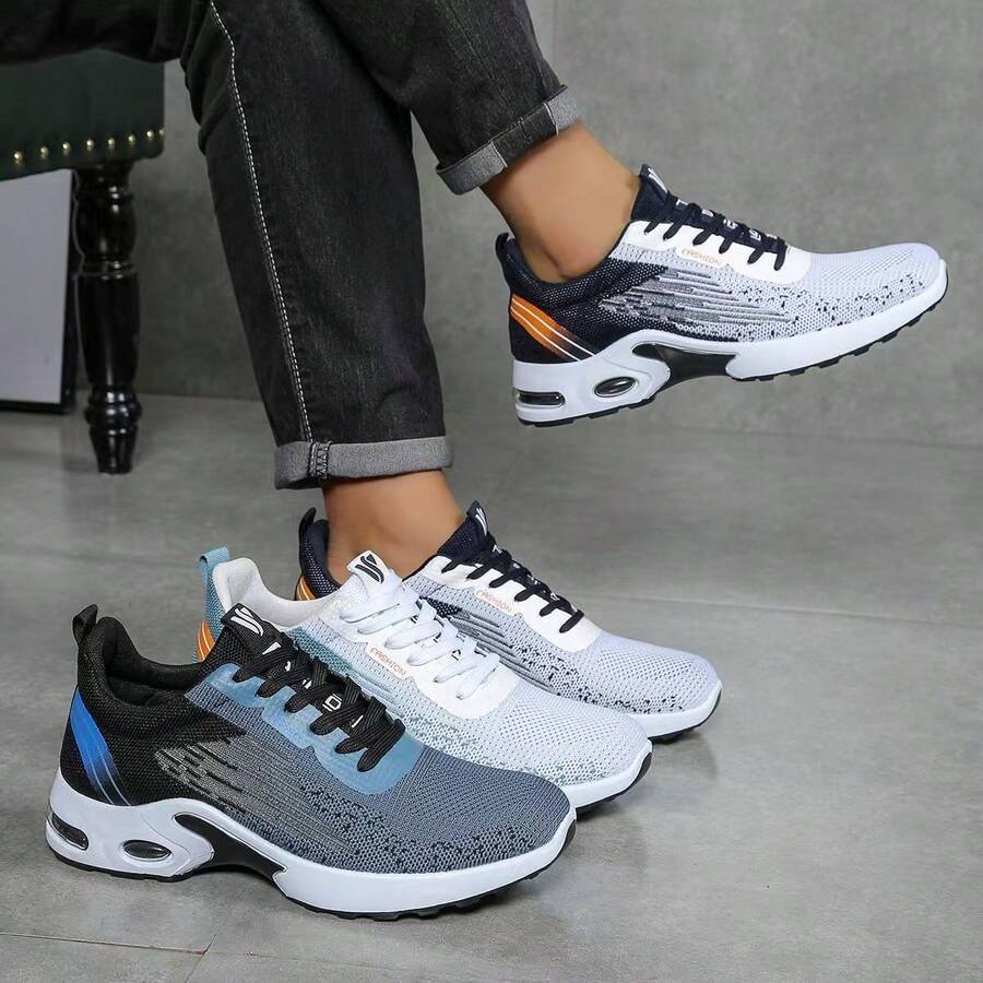 Men's Running Shoes, Athletic Shoes, Casual Athletic Shoes, Jogging Shoes, Tennis Shoes, Gym Outdoor Shoes, Sizes 39-47 - Màu xanh lam - Xem 1