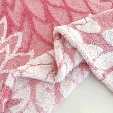 1件加厚波西米亚风提花仿毛皮绒毯，柔软保暖，可作床上用品或披肩，适用于客厅、卧室、宿舍、办公室、汽车、旅行、野餐、聚会等各种场合，四季皆宜。 - 淺粉色 - 查看 4