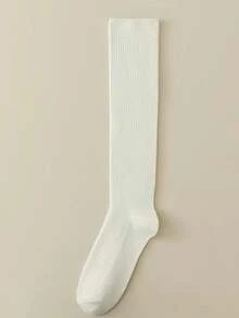 1 Pair/5 Pairs Women's Thick Cashmere Blend Knee-High Socks, Warm For Autumn/Winter - Multicolor - View 13