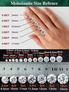 1pc Unique Shiny Horse Eye Shaped Round Moissanite 925 Sterling Silver Luxury Engagement Ring, Promise Ring, Anniversary Ring, Women's Jewelry Gift, Christmas Gift - Marquise Diamond Moissanite Ring - View 9