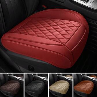 1 st universellt bilsätesskydd (1 st) - Konstläder Andningsbart Perforerat, Enkel Passform För Flera Märken