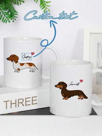 1pc Custom Name Personalized Gift White Enamel Mug, Unique Gift For Special Occasions, Personalized Photo Coffee Mug, Custom Camping Mug, Custom Christmas Gift, Personalized Anniversary Photo Mug, Perfect Gift For Family, Friends Personalized Halloween Enamel Mug, Custom Mug, Custom Coffee Mug,Valentine Day Gift