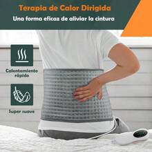 Compresa Caliente Electrica Almohadilla Térmica con Dolores Musculares de Rodilla Espalda Piernas Hombros y Más Manta Electrica  Suave con 4 Ajustes Temporizador y 9 Ajustes Temperatura Navidad Rosa - Rosa - Ver 6