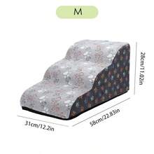 宠物楼梯，狗狗攀爬梯，防滑攀爬梯，适合小型、中型和大型犬在床上使用，猫咪床边攀爬梯