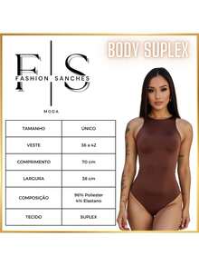 Kit 2 Body Feminino Regata Suplex Tecido Premium com Forro Duplo Regatinha Moda Verão - NUDE AZUL REAL - Visão 2