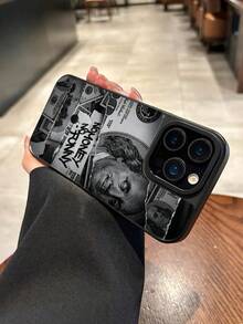 1个无钱无趣图案印花镜面亚克力防摔手机壳，兼容 13/11/17/17pro/16/14/15/15pro/15 Plus/15 Pro Max/7 Plus/8 Plus/X/Xs Max/Xr/11 Pro/12 Pro/13 Pro/14 Pro/12 Mini/13 Mini/11 Pro Max/12 Pro Max/13 Pro Max/14 Pro Max/14 Plus/17 Pro Max/17 Air/6/6s Plus/7/8/16 Pro/16 Plus/16 Pro Max/SE2/17 Pro Max 和三星手机Galaxy/A54/A14/A12/A13/A15/A32/A33/A24/A52S/S20/S21/S22/S23/S24/S23Plus/S24ultra/S25/A15/A33/A23