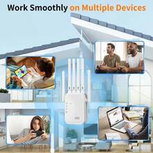 [Router Wi-Fi de Ultra Alta Velocidad] Router Wi-Fi de Ultra Alta Velocidad de 1200 Mbps | Modo 3 en 1, 6 Antenas de Alta Ganancia, Amplia Compatibilidad, Soporta hasta 105 Dispositivos Cobertura Wi-Fi, Enchufe de EE.UU. - Tipo de Enchufe A USA (110-127V) - Ver 6