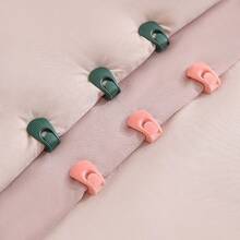 4/12Pcs Bed Sheet & Comforter Grippers - Heavy-Duty Shell Clip Hold, Non-Slip Bedspread Fasteners Suitable For Thick Mattresses, ABS Bed Sheet Clips For Home & Hotel Use - Multicolor - View 5