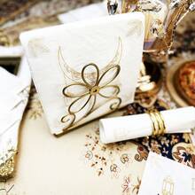 100/60/20张装，13*13英寸斋月主题一次性餐巾纸，饰有金色月亮灯笼图案。斋月期间的首选餐巾纸，适用于宴会装饰纸、婚礼用品、家庭聚会和餐厅装饰纸。 - 金色 - 查看 10