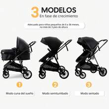 [Enviado El Mismo DíA - 100% Autenticidad Garantizada ]Cochildor Sillas Para Comer Bebés- Silla Periquera De Bebe Con parasol -reunión al aire libre Silla Periquera De Bebe-Silla de Comedor Plegable y Portátil para Niños, Ligera y Desmontable, Plato de Comedor Removible, Ideal para Comer en Casa para Bebés y Silla de Comedor para Picnic al Aire Libre  -  fácil de guardar. Disponible en cuatro colores  Regalos ideales para amigos - Regalos de Navidad - Regalos de Nochebuena-Regalos para bebés - Negro - Ver 4