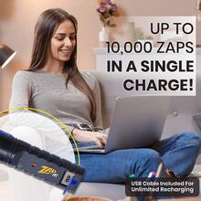 ZAP IT! Bug Zapper Rechargeable Bug Zapper Racket 4 000 Volt USB Charging Cable - Azul - Ver 7