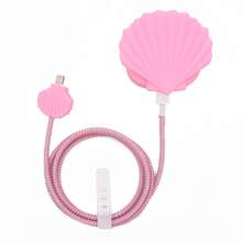 4pcs Cute & Fun UK Themed Protective Case Set Compatible With Apple 20W Fast Charger, Including Charger Cover, Cable Protector Sleeve (Penguin/Basketball/Football/Shell Pattern, Charger Head & Cable Not Included) - Multicolor - View 9