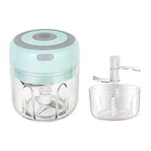 Electric Garlic Beater & Garlic Stamper - Mint Green - View 6