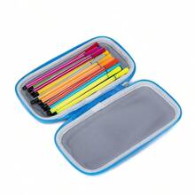 Spector Kit Mochila Rodinha Lancheira Estojo Espaçosa Reforçada - Azul - Visão 11